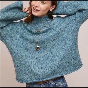 Anthropology blue sweater